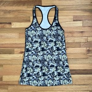 Lululemon floral racer back workout tank - size 4